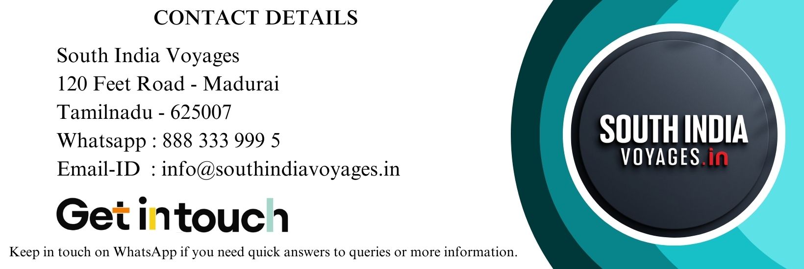 Southindia Travels Contact Information